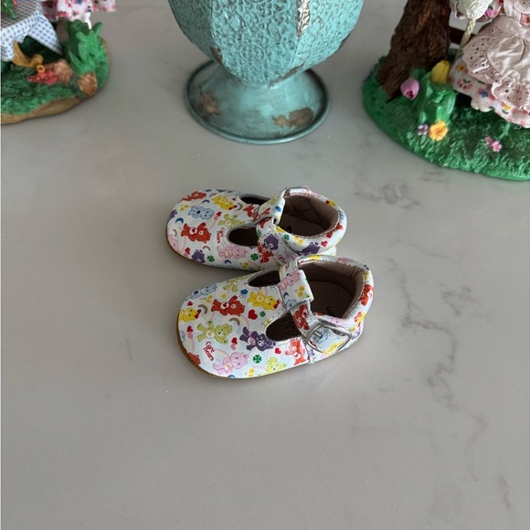0-3 month Little Piggies leather Care Bear shoes - Picture 2 of 5